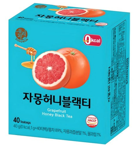 Wooricha Grapefruit Honey Black Tea 1g - 40 Sticks