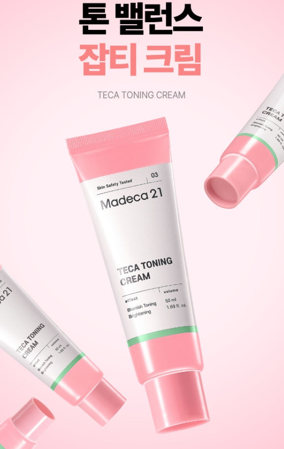 Madeca21 Teca Toning Cream 50ml - Brightening & Soothing