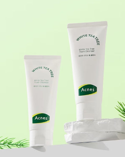 Acnes White Tea Tree Foam Cleanser 100ml - Gentle Daily Cleanser