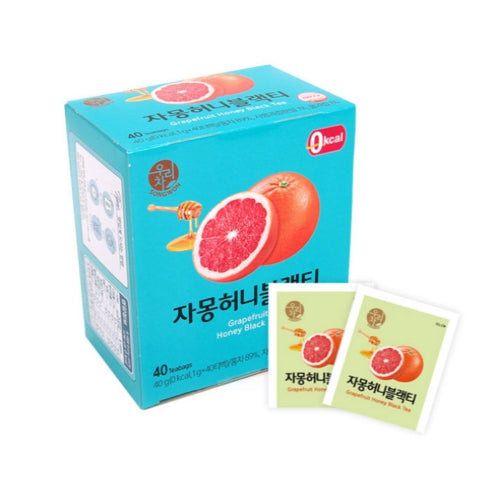 Wooricha Grapefruit Honey Black Tea 1g - 40 Sticks