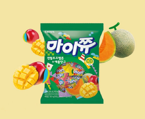 My Chew Pillow Cantaloupe Melon + Apple Mango Candy 284g - 2 Sets