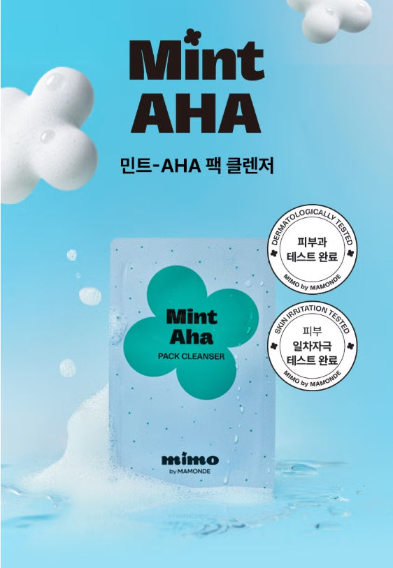 mimo by MAMONDE Mint-AHA Pack Cleanser - 4g x 6 Sheets