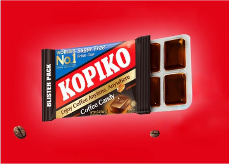 Kopiko Mayora Sugar-Free Coffee Candy Blister 32g, 12 Packs