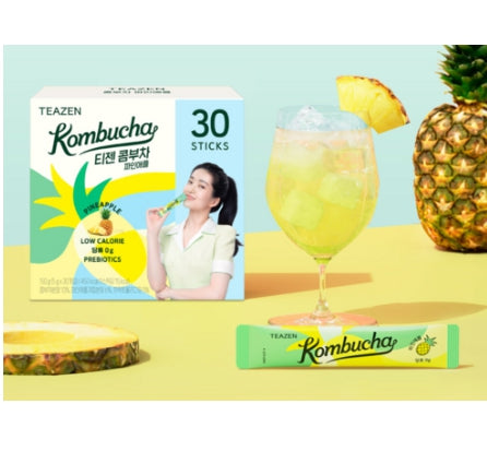 Teazen Pineapple Kombucha 30 Sticks