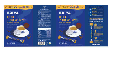 EDIYA COFFEE Special Gold Blend Coffee Mix 11g x 170pieces